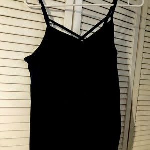 TORRID black tank with crisscross top SIZE 1